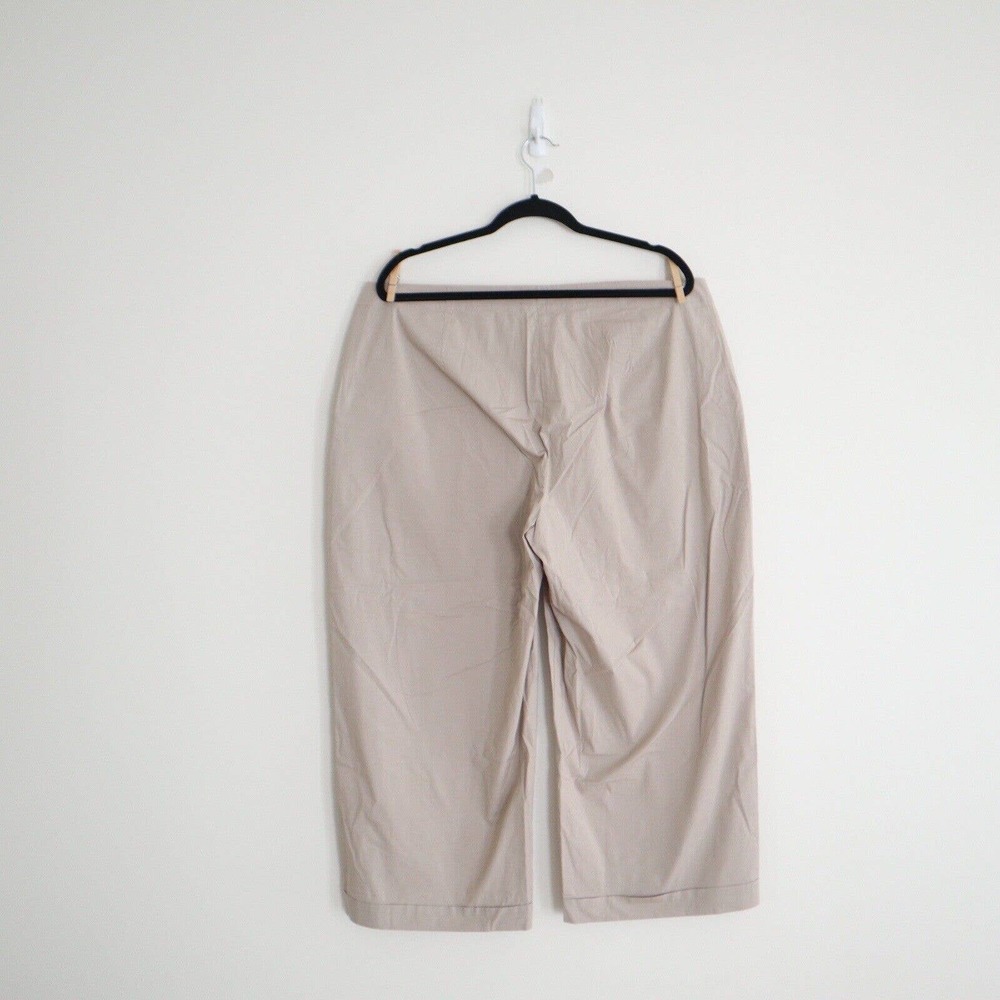 Eileen Fisher Light Taupe Cropped Wide-Leg Pants NWT - Picture 10 of 12